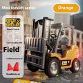 1:64 scale Bluetooth remote-control alloy forklift model with obstacle course accessories