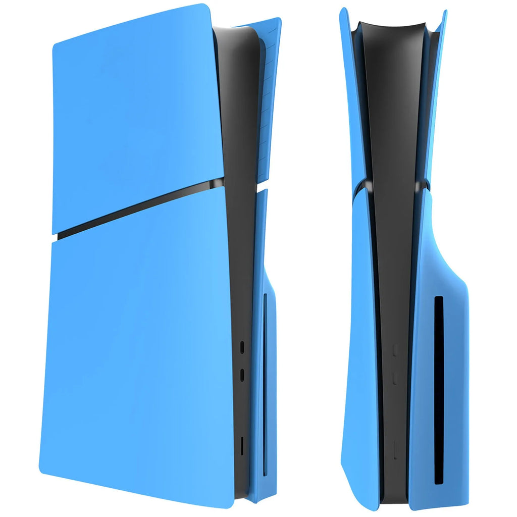 PS5 Slim replacement shell in ABS plastic showing front and side views