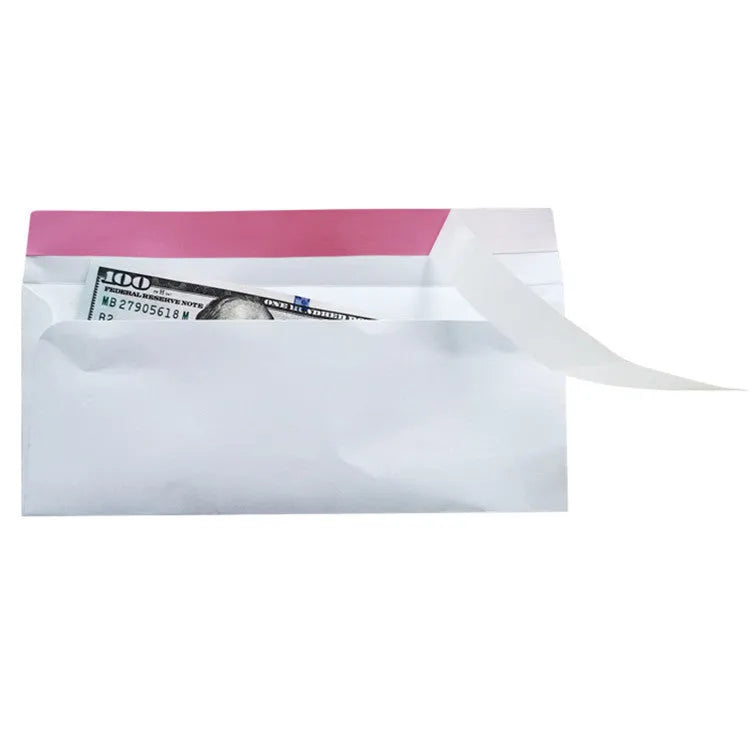 Blue anti-opening self-adhesive confidential envelope measuring 105x240mm