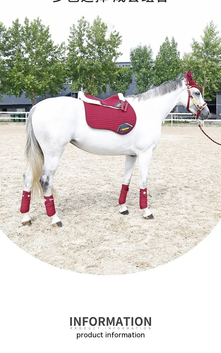 Riding saddle pad for equestrian and cycling, shown in selected colour for waist protection.