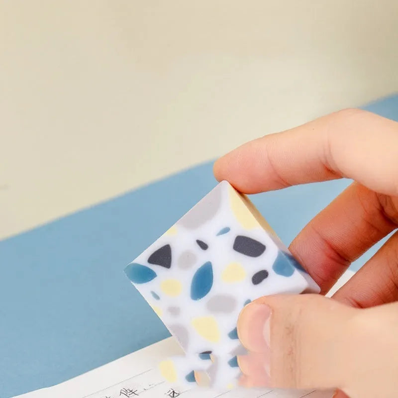 Super Clean Traceless Eraser with brick-style design for pencil mark removal