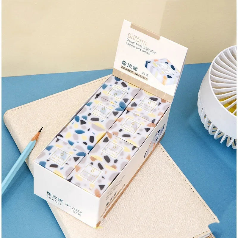Super Clean Traceless Eraser with brick-style design for pencil mark removal