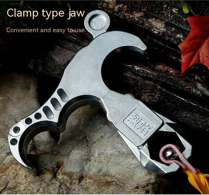 Zinc alloy archery release aid with two-axis harpoon clip mechanism for bowstring attachment