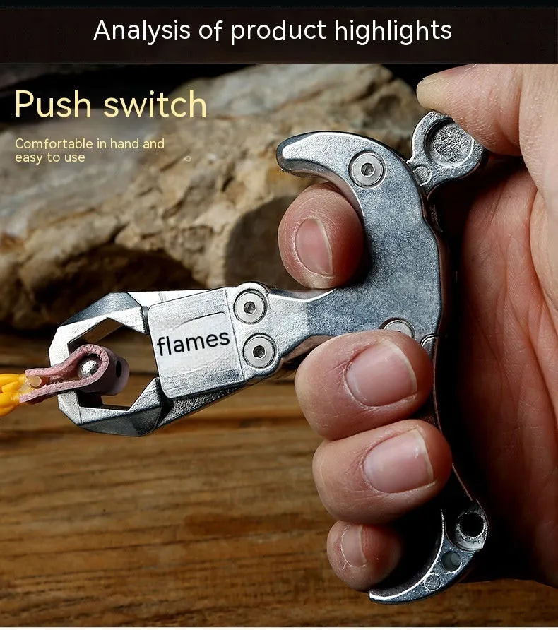 Zinc alloy archery release aid with two-axis harpoon clip mechanism for bowstring attachment