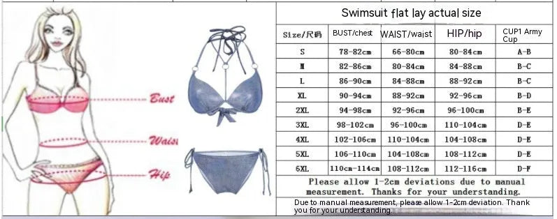 Blue women's printed split bikini swimsuit with sleeveless design for swimming and surfing