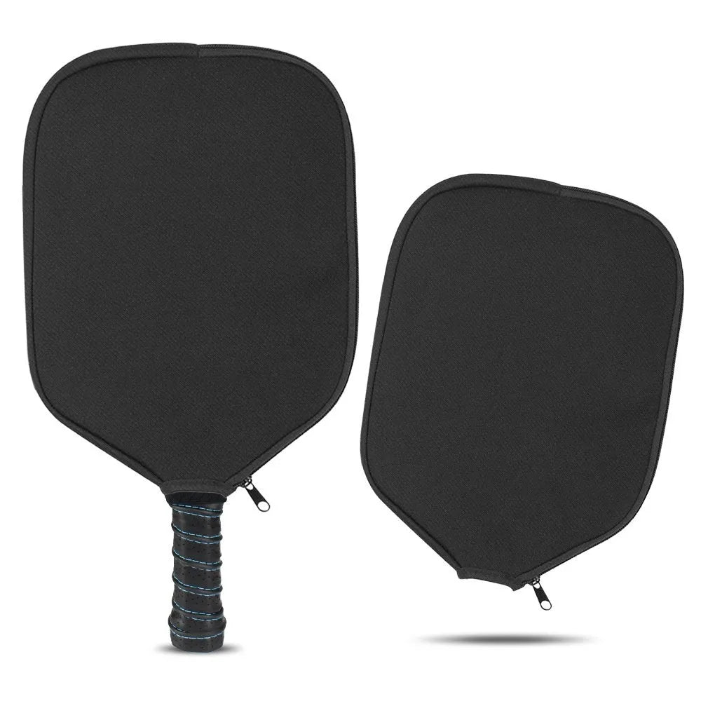 Black neoprene protective sleeve for a table tennis racket