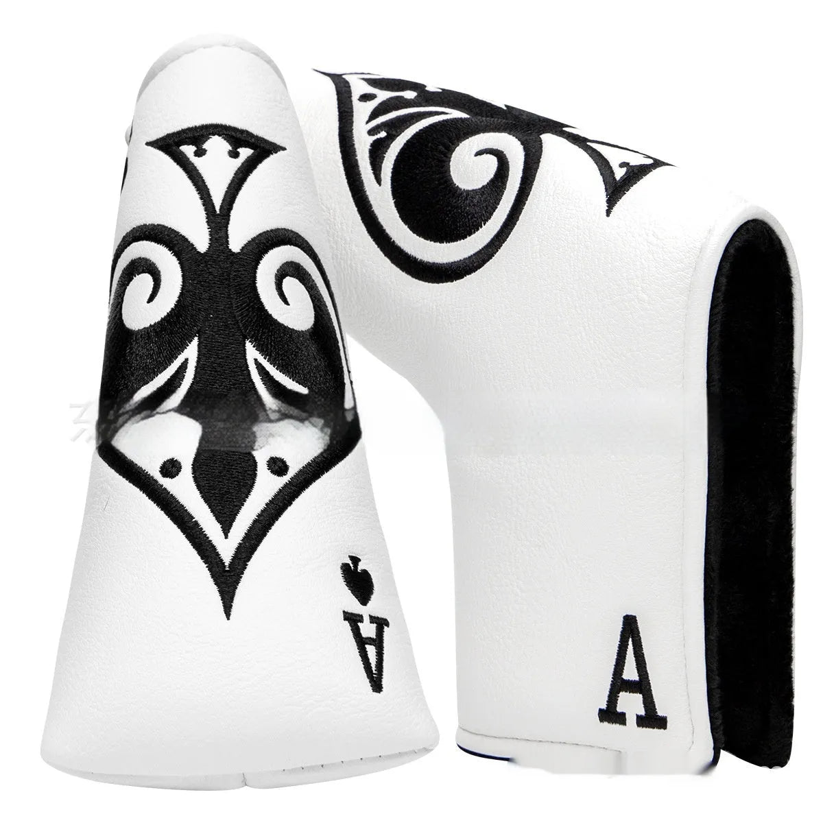 PU golf club head protective sleeve cover for putters in one of three available colours.