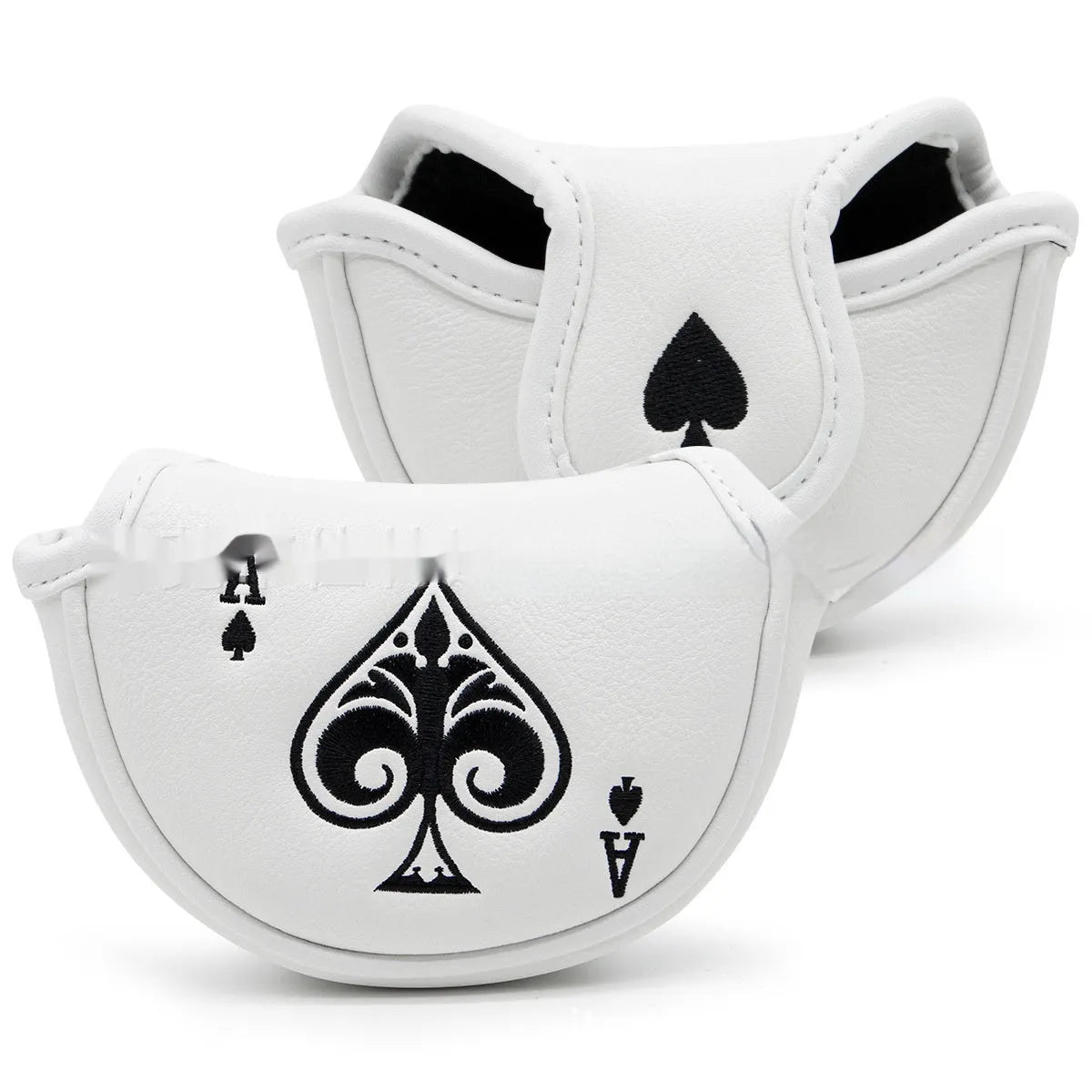 PU golf club head protective sleeve cover for putters in one of three available colours.