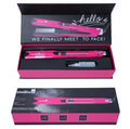 Mini steam splint spray hair straightener in champagne, purple, or rose red colour with steam function