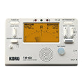 TM-60 black or white universal electronic tuner metronome for musical instrument practice.
