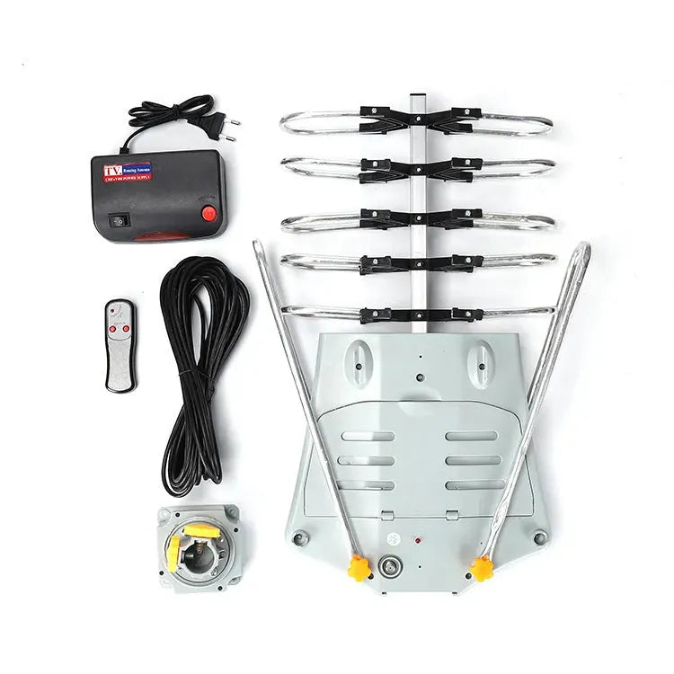 GR-1002 high-gain rotatable outdoor digital television antenna for UHF reception.
