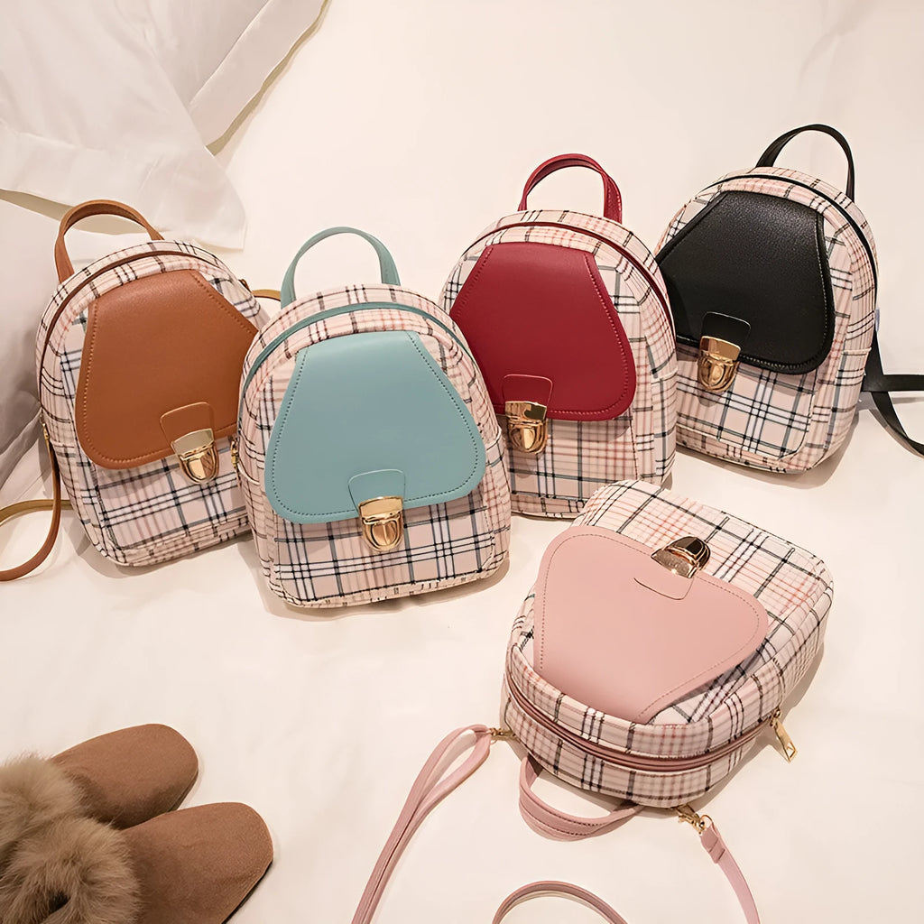 One shoulder diagonal phone bag in PU fabric with adjustable strap, shown in multiple colour options.
