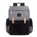 LAND Mommy large oxford cloth diaper backpack with changing mat in beige colour.