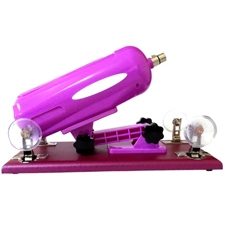 Purple automatic telescopic thrusting tool made from PVC measuring 37cm long