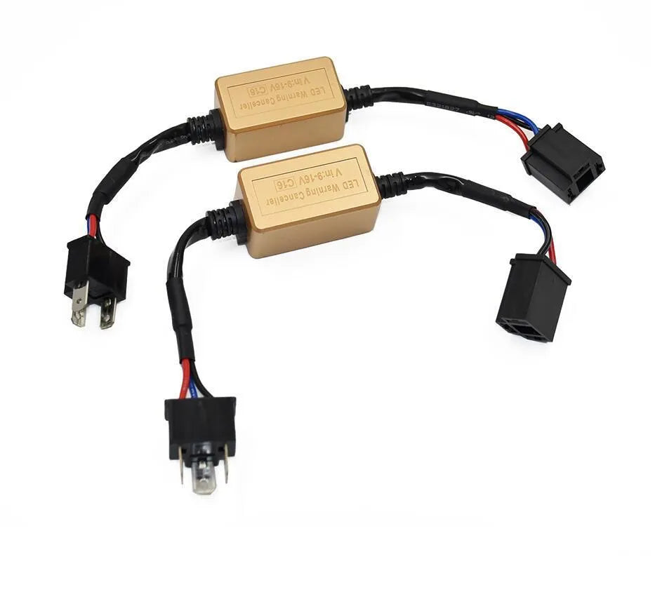 Black alloy H4 H7 H11 LED car Canbus decoder for headlight error code elimination