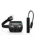 Black USB HDMI TV dongle for smartphone screen mirroring, measuring 52mm by 26mm.