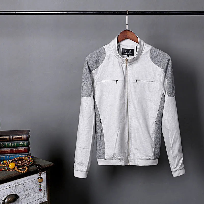 Men's thin cotton linen jacket in regular fit available in multiple colours and sizes