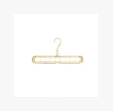 Plastic clothes hanger hook with rotating handle in various colours including pink and green.