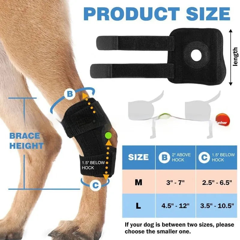 Black polyester dog leg guard for ACL rehabilitation and joint protection with adjustable sizing