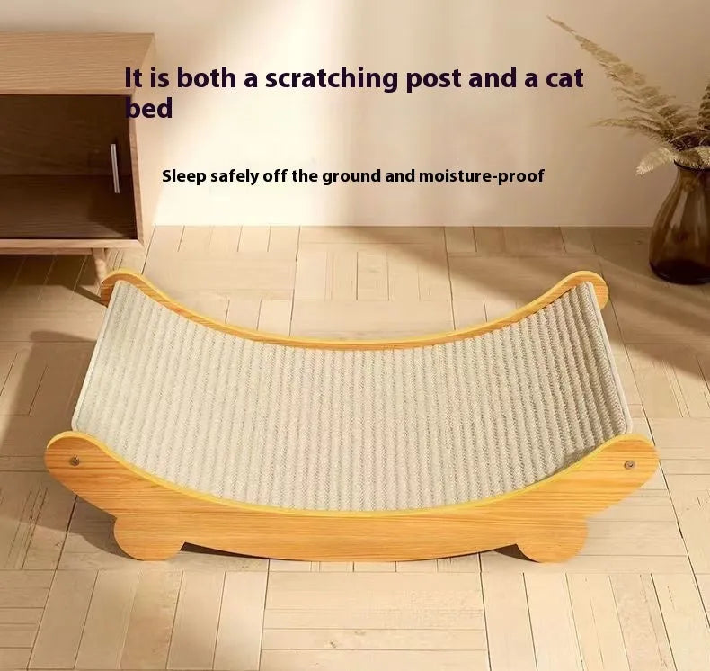 Sisal cat scratch board in pastoral style available in small and large sizes