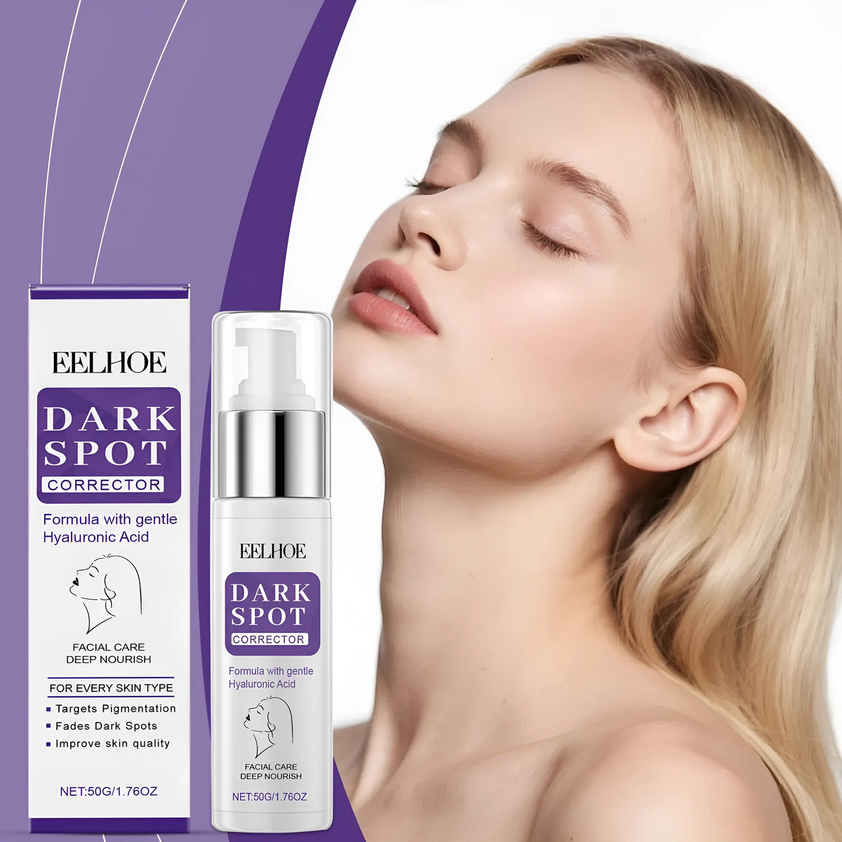 50g skin care cream in 3.5cm diameter packaging for daily moisturising and pore refinement