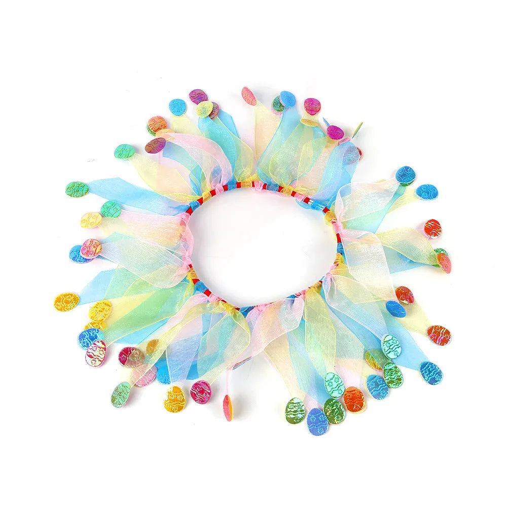 Tie-dye cloth pet collar with Christmas and Halloween colour themes in free size