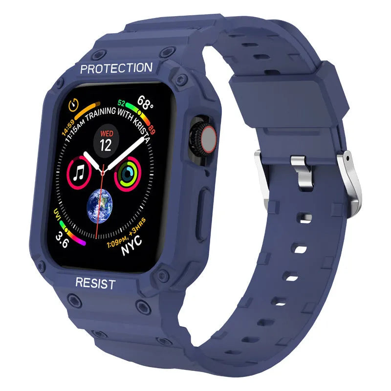 Soft TPU sports watch strap for Apple Watch Series 8 in multiple colour options
