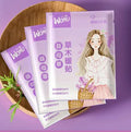 Self-heating uterus warming plaster in argy wormwood, ginger, motherwort, or sea salt variant.