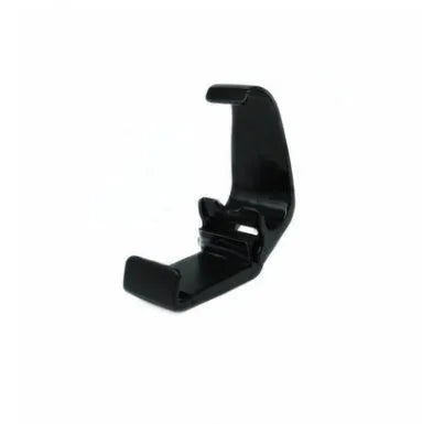 Black and white X3 Bluetooth wireless game controller for Android phones with mobile clip attached.