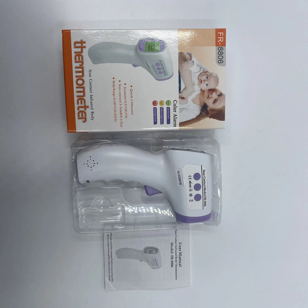 White digital thermometer for non-contact temperature measurement