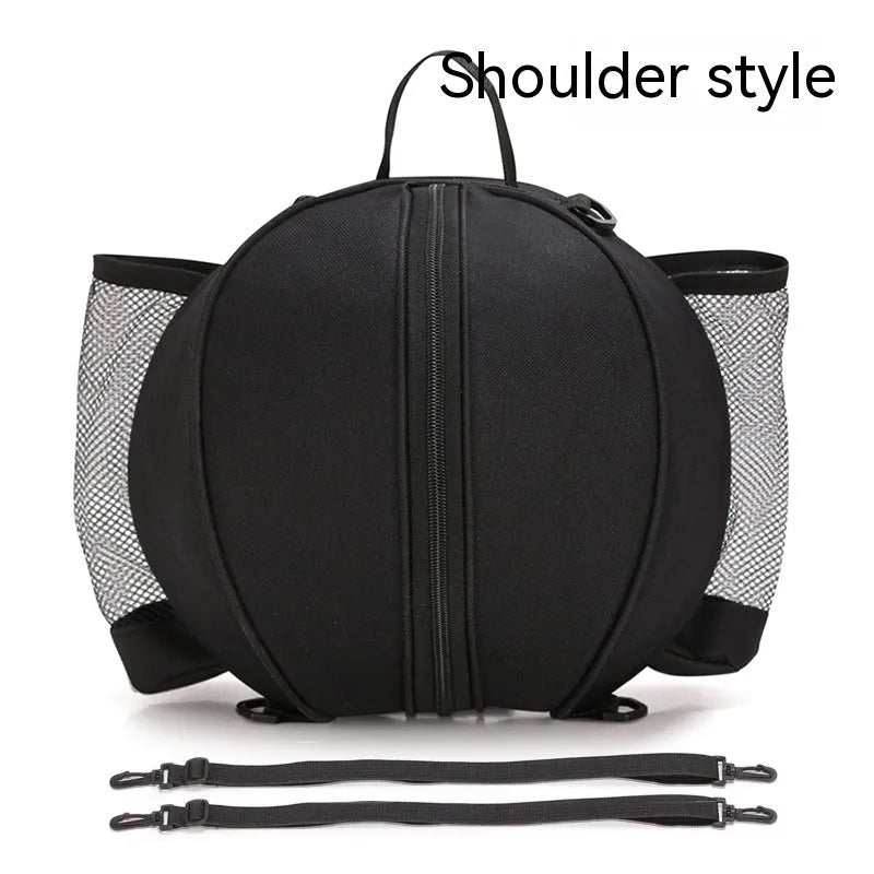 Oxford cloth basketball bag with 9L capacity in various colours and strap styles.