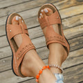 Roman style slope heel slipper with fish mouth toe in multiple colours