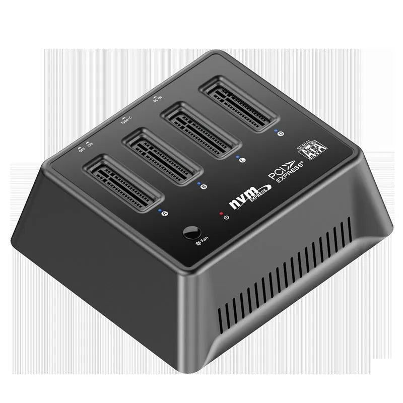 Aluminium M2 dual protocol SSD base enclosure measuring 90x78x34mm in K30174P2 colour