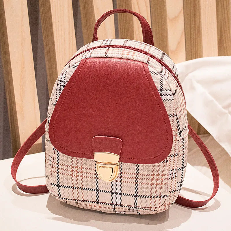 One shoulder diagonal phone bag in PU fabric with adjustable strap, shown in multiple colour options.