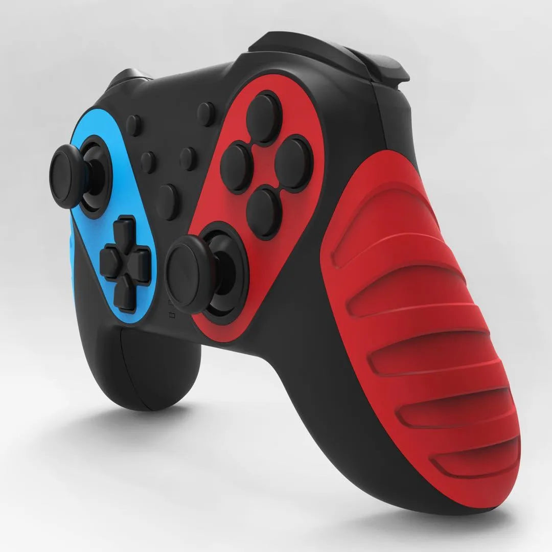 Red and blue wireless Bluetooth gamepad controller for Nintendo Switch and PC