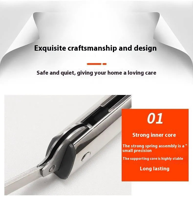 Cold rolled steel cabinet support rod with stainless steel finish for tatami cabinet doors