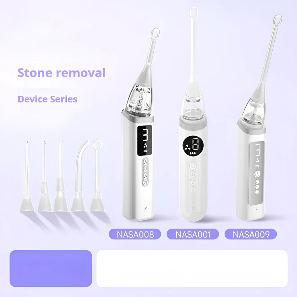 Milky white tonsil stone remover oral cleaning tool for dental calculus extraction