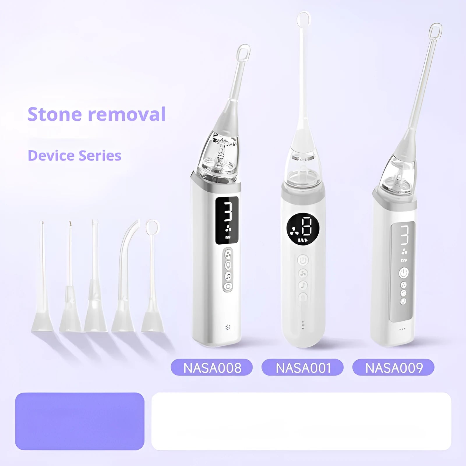 Milky white tonsil stone remover oral cleaning tool for dental calculus extraction