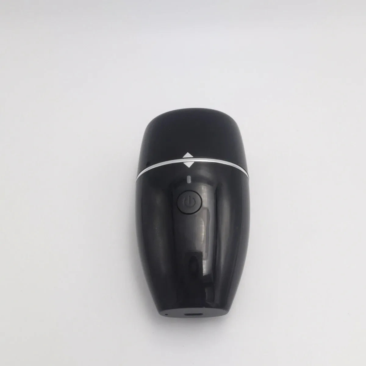 Black and white electric silicone lip plumper device with USB charging cable