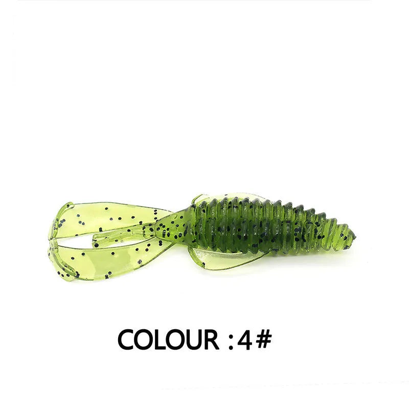 8cm PVC soft plastic fishing lure in multiple colour options for freshwater and saltwater angling