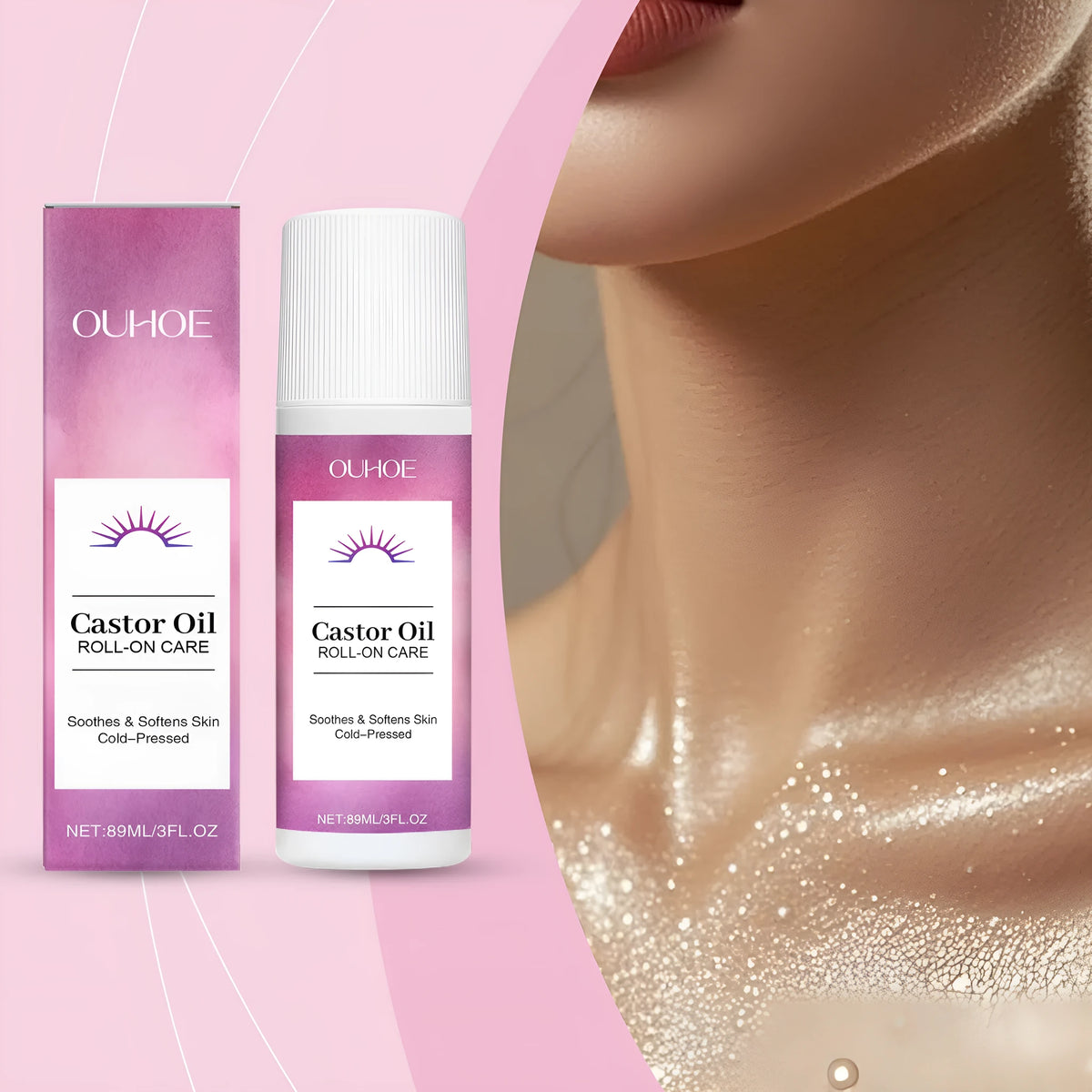 89ml body moisturising ball treatment oil bottle for universal skin types in body care kit packaging