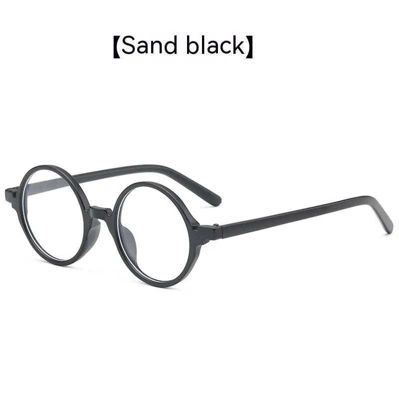 Artistic retro round glasses with PC frame in four colour options for Instagram style