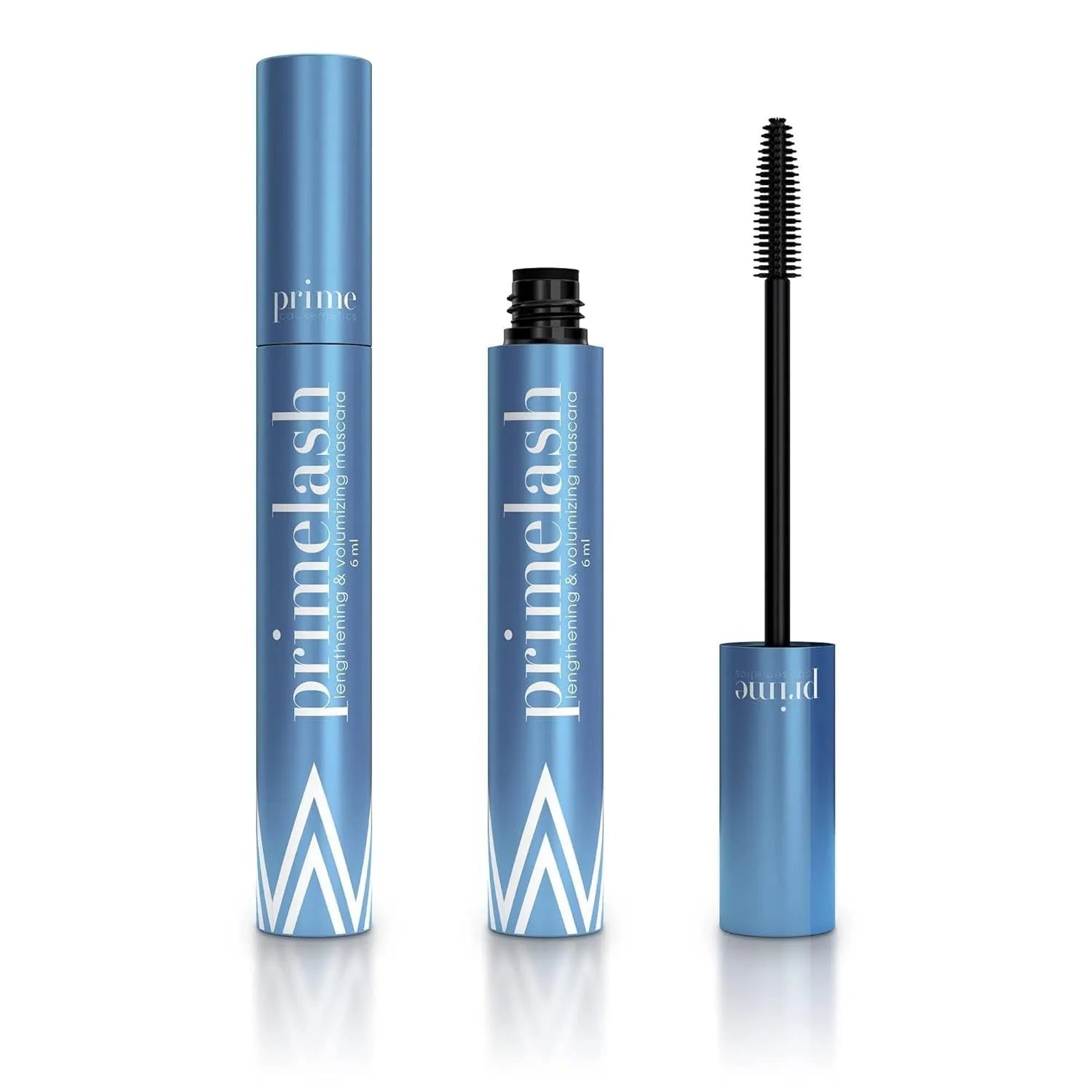 Close-up of a single eyelash brush and comb beauty tool for eye black application.