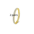 316 stainless steel seamless nose ring hoop in gold, rose gold, silver, and black colour options.