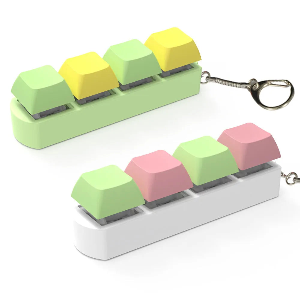 Mechanical keyboard switch tester with four keys and transparent ABS bottom shell