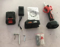 Electric pruning knife with lithium batteries in plastic storage box with 5 sections