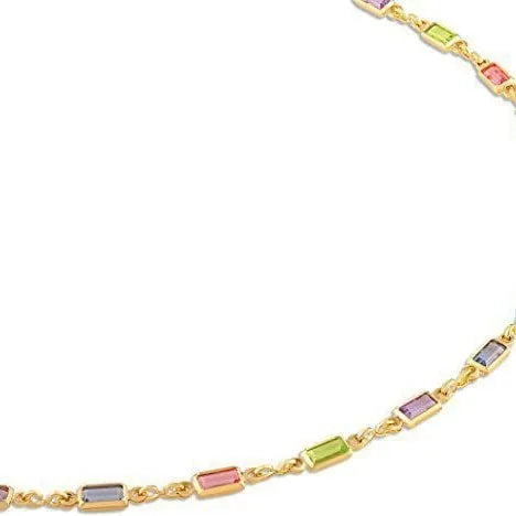 Ladies geometric crystal necklace with glass pendant and alloy chain measuring 41-50cm