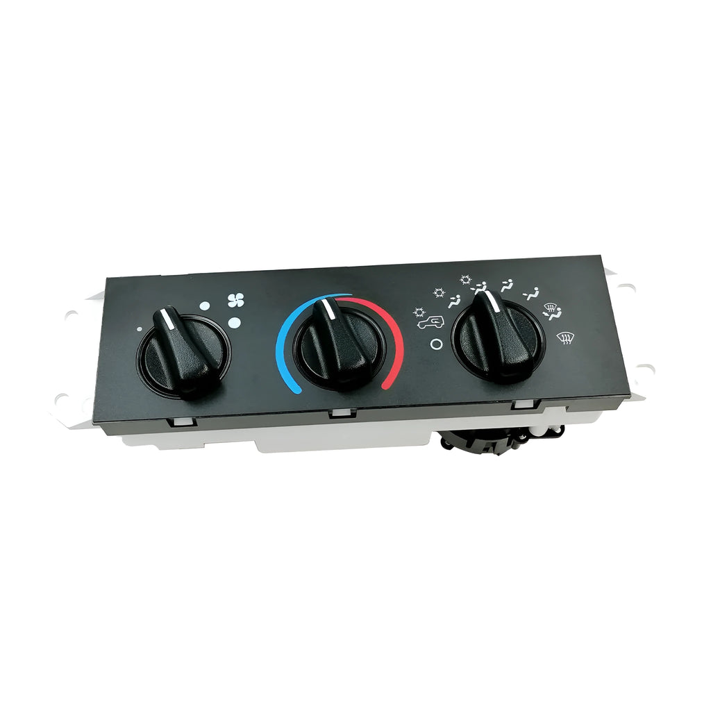 Black automotive air conditioning control panel for 2005-2006 Jeep Wrangler replacement