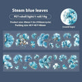 Six rolls of deciduous leaf pattern decorative stickers showing Gentle Ginkgo, Maple Leaf, and Blue Fallen Leaves designs