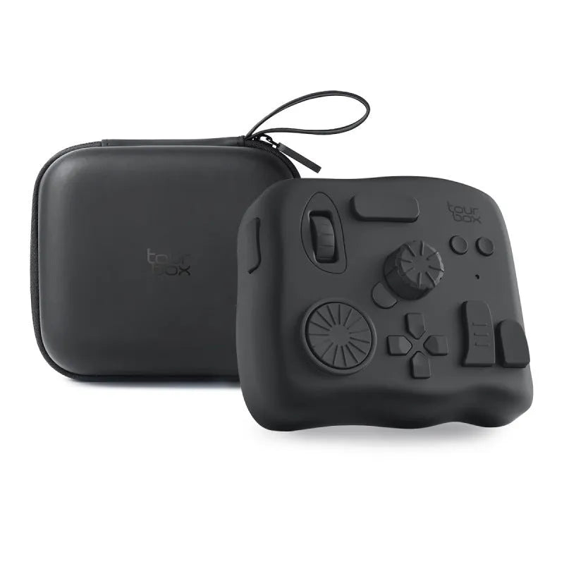TourBox NEO editing controller auxiliary keyboard for digital creators on desk